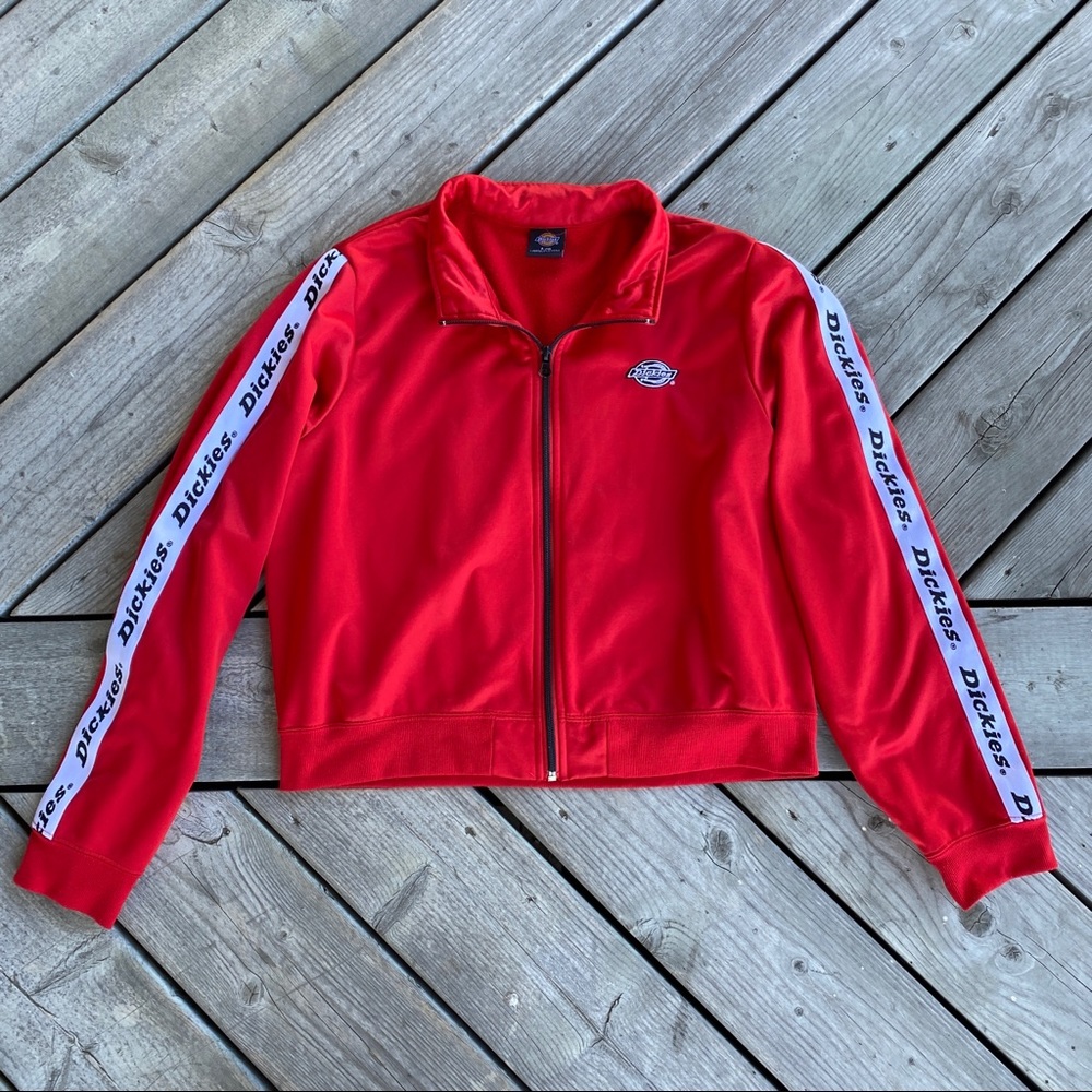 Dickies Cropped Zip-Up Track Jacket